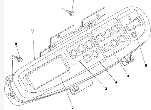 CASE CX290 Instrument Cluster KHR3827